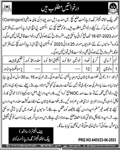 Valve Man Health Department Latest Vacancies in Balochistan