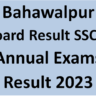 Bahawalpur Board Result SSC -II Annual Exams Result 2023