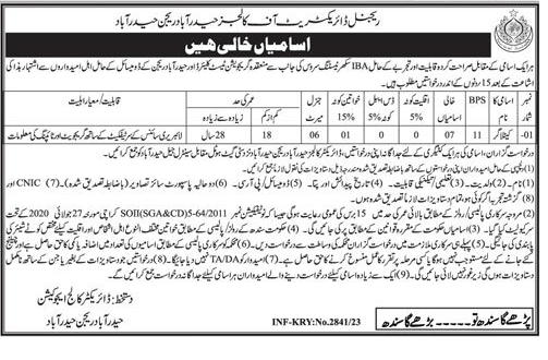 New Cataloguer Vacancies 2023 in Sindh Hyderabad