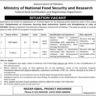 New Jobs Vacancies in Ministry of National Food Security and Research