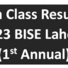 9th Class Results 2023 BISE Lahore (1st Annual)