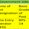 Data Entry Operators (DEO) Vacancies Online Recruitment System 2023