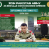 Join Pakistan Army as Regular Commissioned Officer through 36th TCC Entry 2024