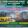 Online Registration to Join Pak-Army as Captain through DSSC 2023