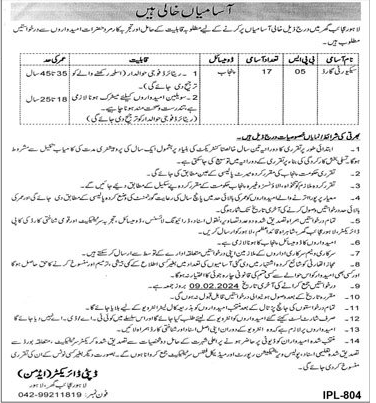 Security Guards (BPS-05) Vacancies in Lahore Museum (Ajaib Ghar) 2024