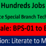Latest Job Vacancies in Special Branch Punjab Police 2024