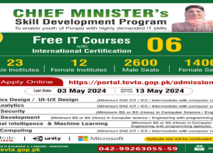 CM Skill Development Program Three Months Free Courses International IT Certificates