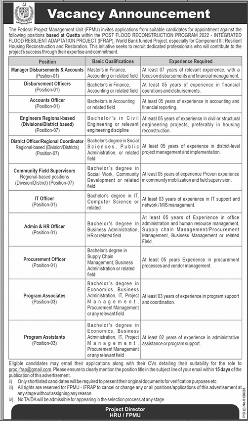 The Latest Federal Project Management Unit Job Vacancies April 2024