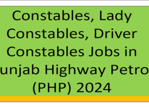 Constables, Lady Constables, Driver Constables Jobs in Punjab Highway Petrol 2024