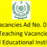 FPSC Trained Graduate Teachers (TGT) and Lecturers Vacancies