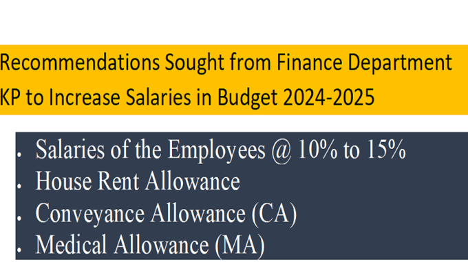KPK Salary Increase Budget 2024-2025