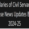 Salary Increase News Budget 2024-25 Govt Employees