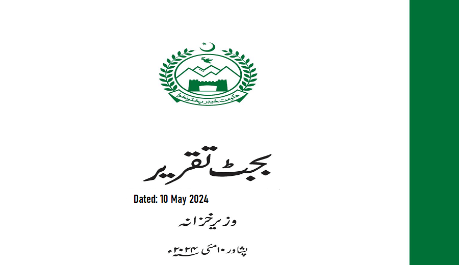 Copy of Budget Speech Khyber Pakhtunkhwa (KP) dated May 2024