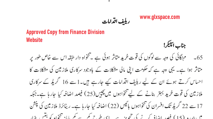 Budget Speech Copy 2024-25 and Salary / Pension Increase Government Employees