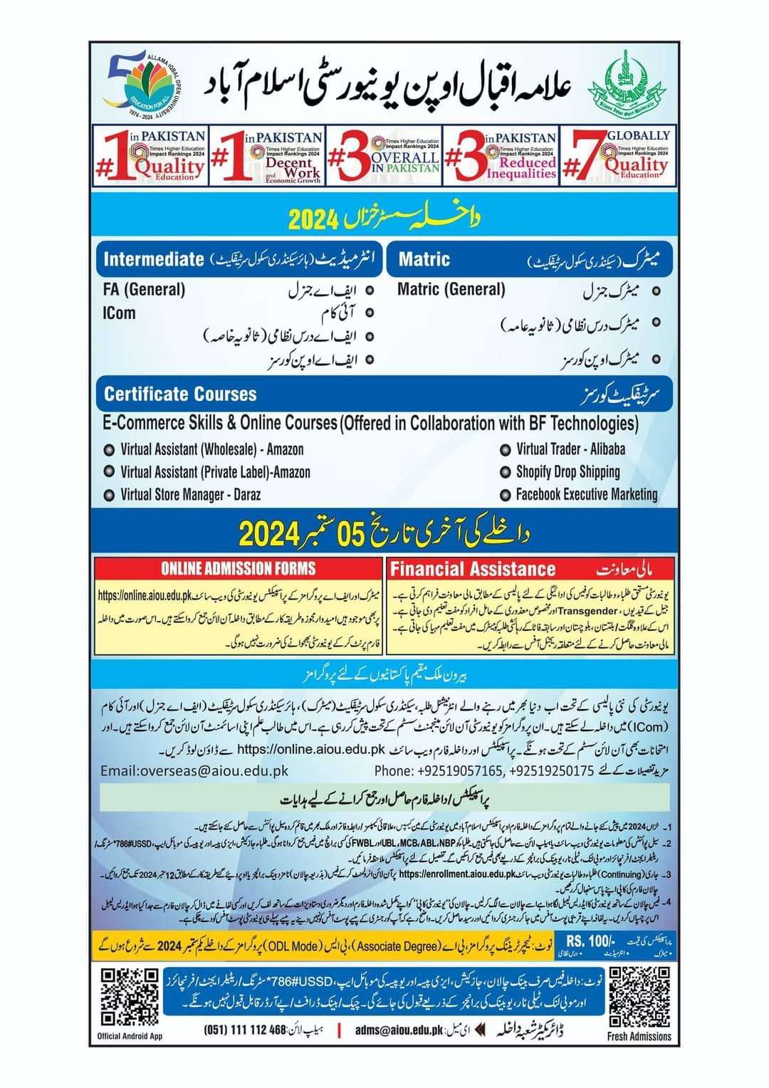 AIOU Admission 2024 