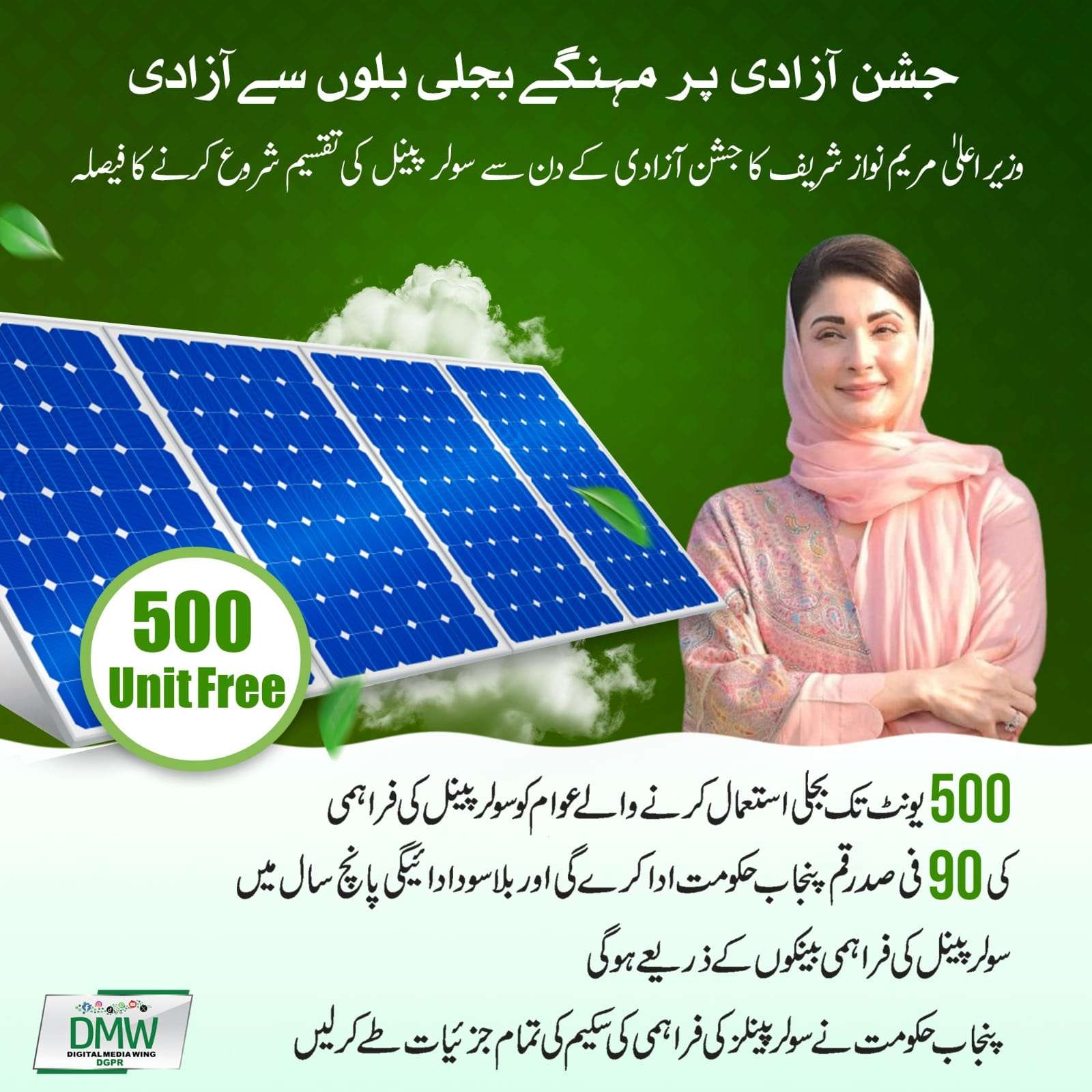 Punjab Solar Scheme upto 500 Units Users