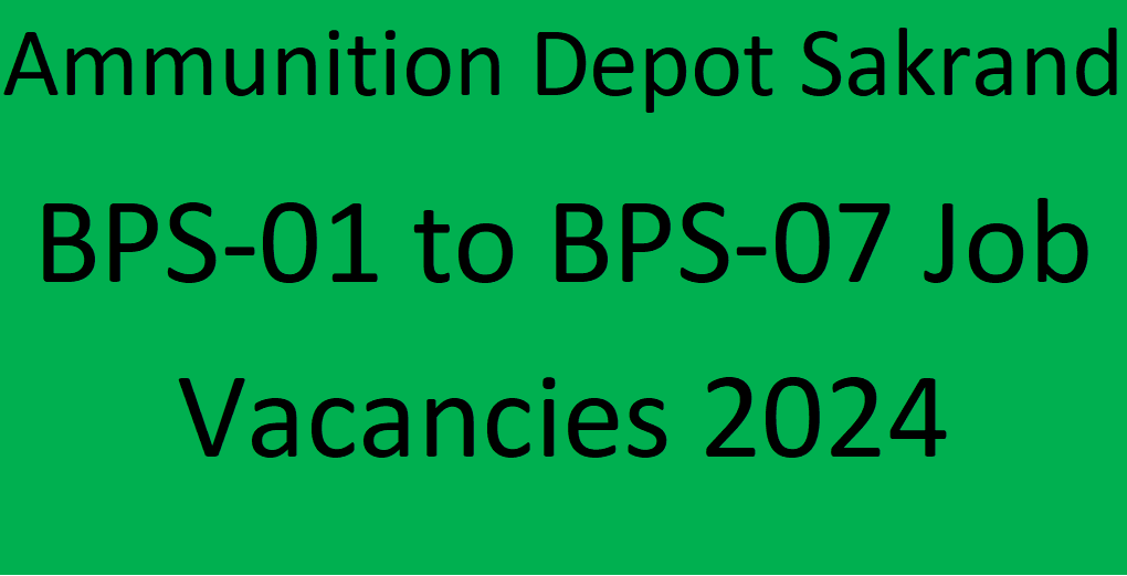 Ammunition Depot Pak Army Jobs