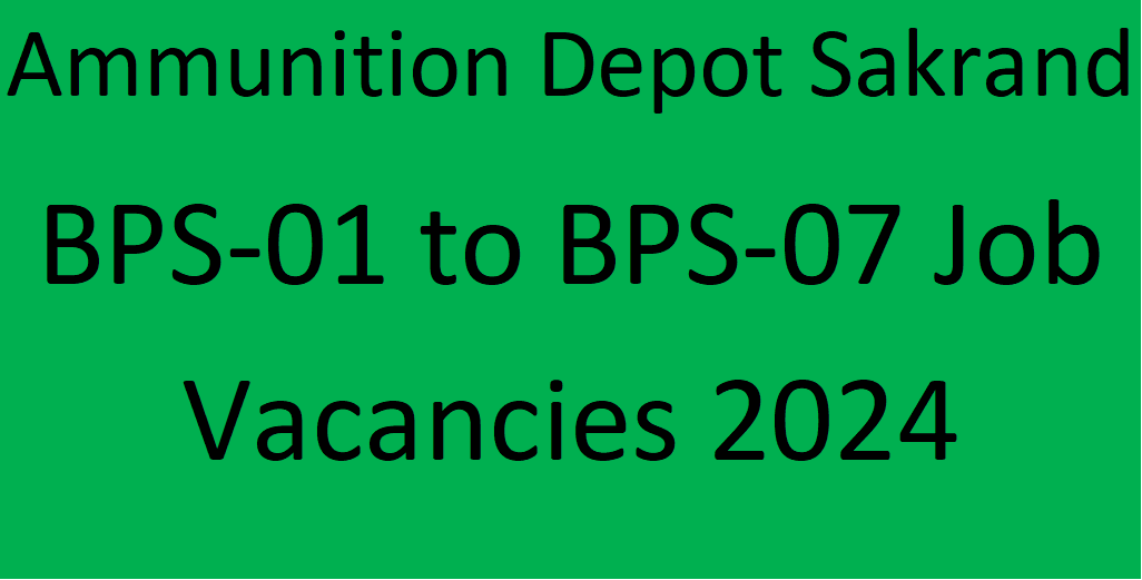 Ammunition Depot Pak Army Jobs