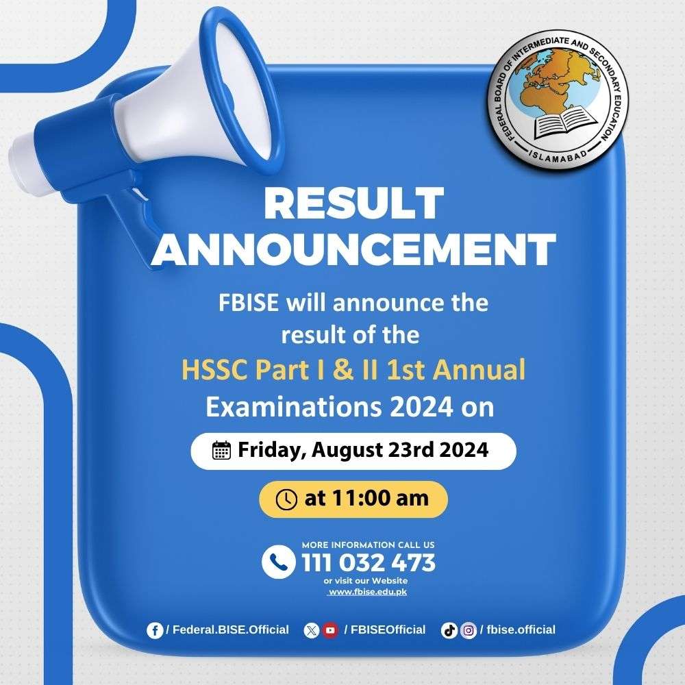 Hssc Result 2024 Fbise Download Lise Stacie