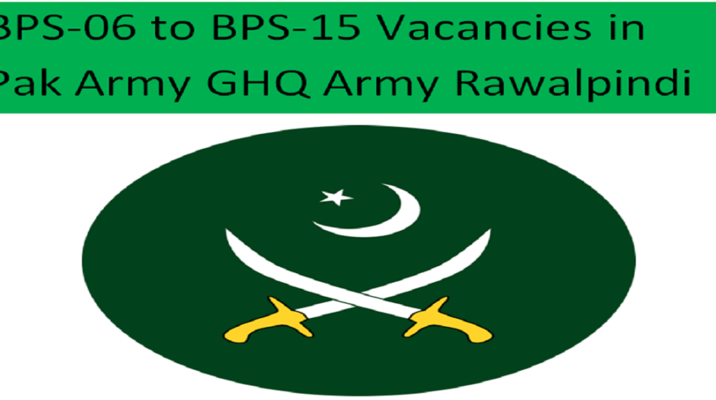 Pak Army GHQ Jobs 2024