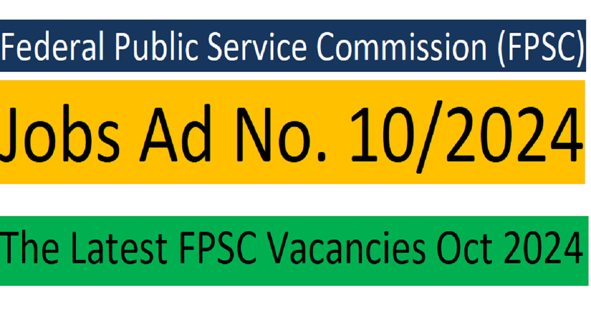 The latest FPSC vacancies for October 2024