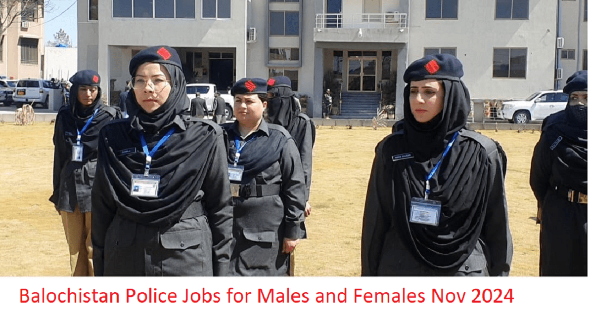 Balochistan Police Jobs Nov 2024