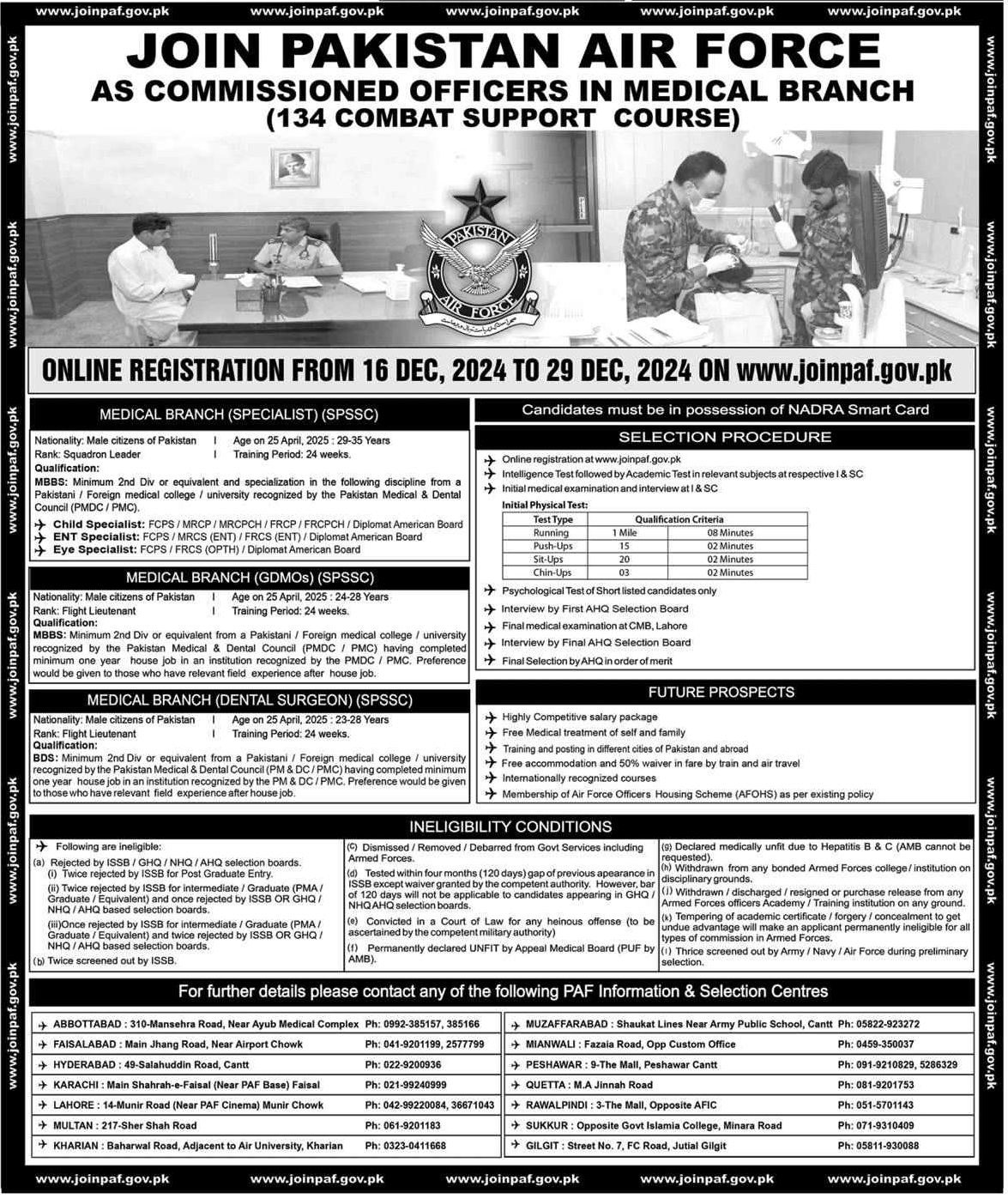 Join Pakistan Air Force (PAF) 2024 134 CSC