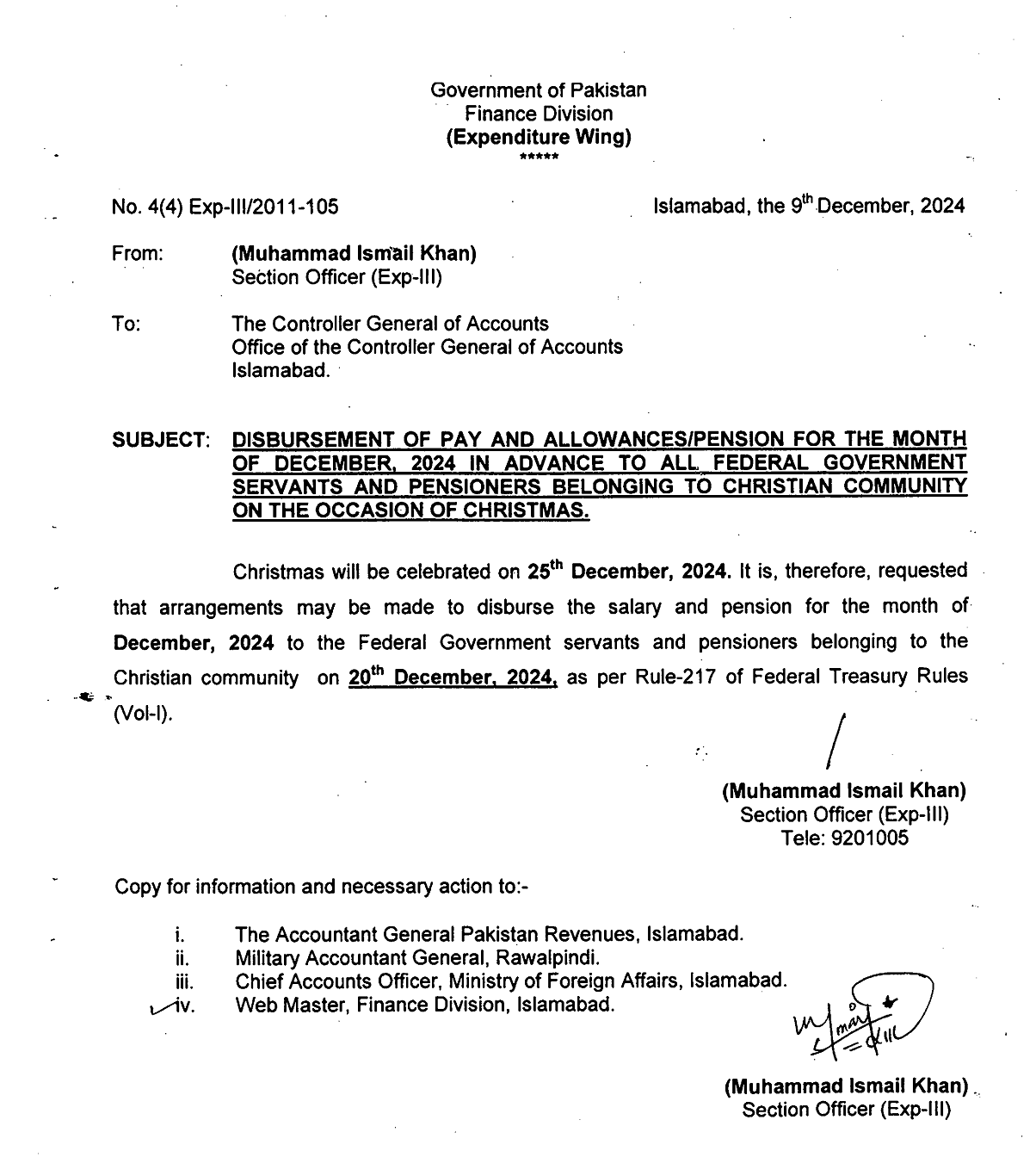 Pay and Allowance in Advance Federal