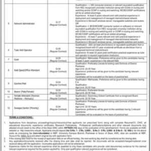 The Latest Jobs in Khyber Medical College Peshawar (MTI) 2025