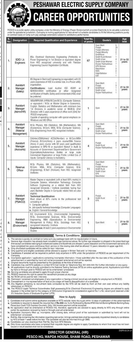 The Latest PESCO Vacancies 2025