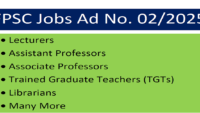 FPSC Jobs Ad No. 02/2025 for Teaching Jobs in FGEI and Other Department Vacancies 2025