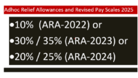 Possibility of Revised Pay Scales 2025 If One Adhoc Relief Allowance Merged into Basic Pay