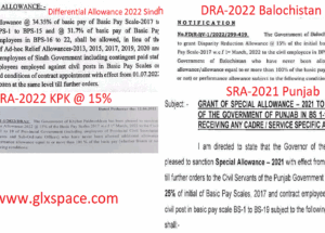 Disparity Reduction Allowance (DRA) All Provincial and Federal Employees Currently Getting