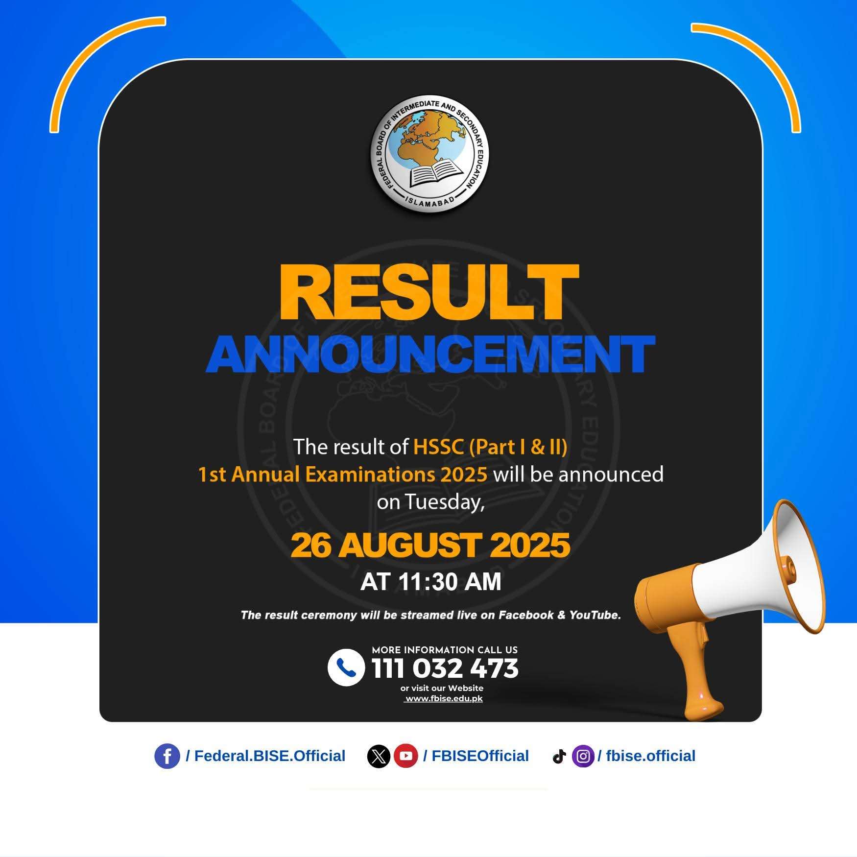 Federal Board HSSC Result 2025