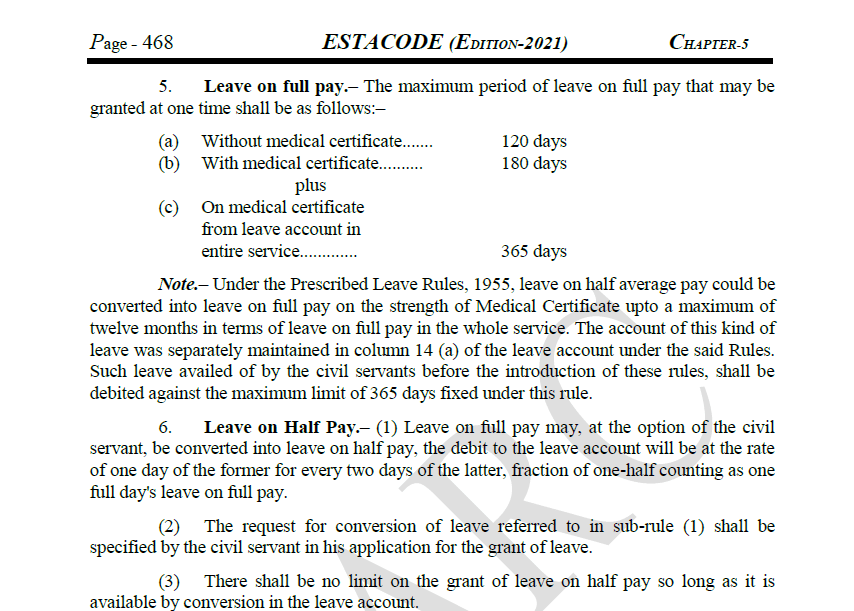 Maximum Number of Leaves at One Time to the Government Employees