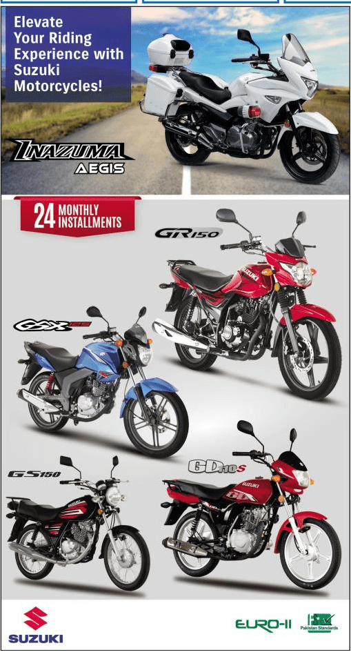 Get Suzuki Bike on Zero Mark Up
