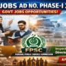 The Latest Federal Govt Vacancies 2026 through FPSC
