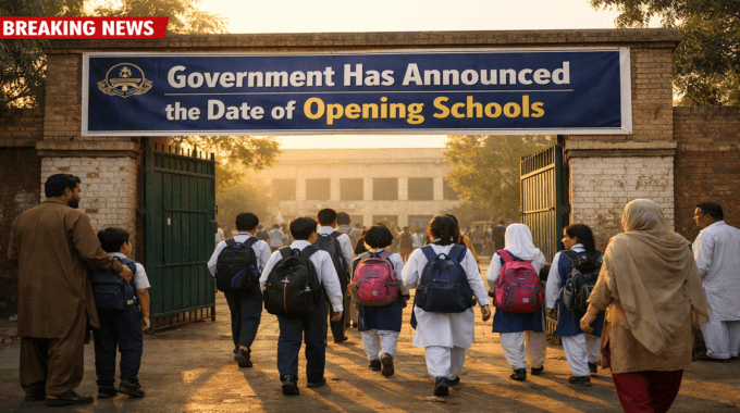 All Schools will Re-open wef 1st April 2026