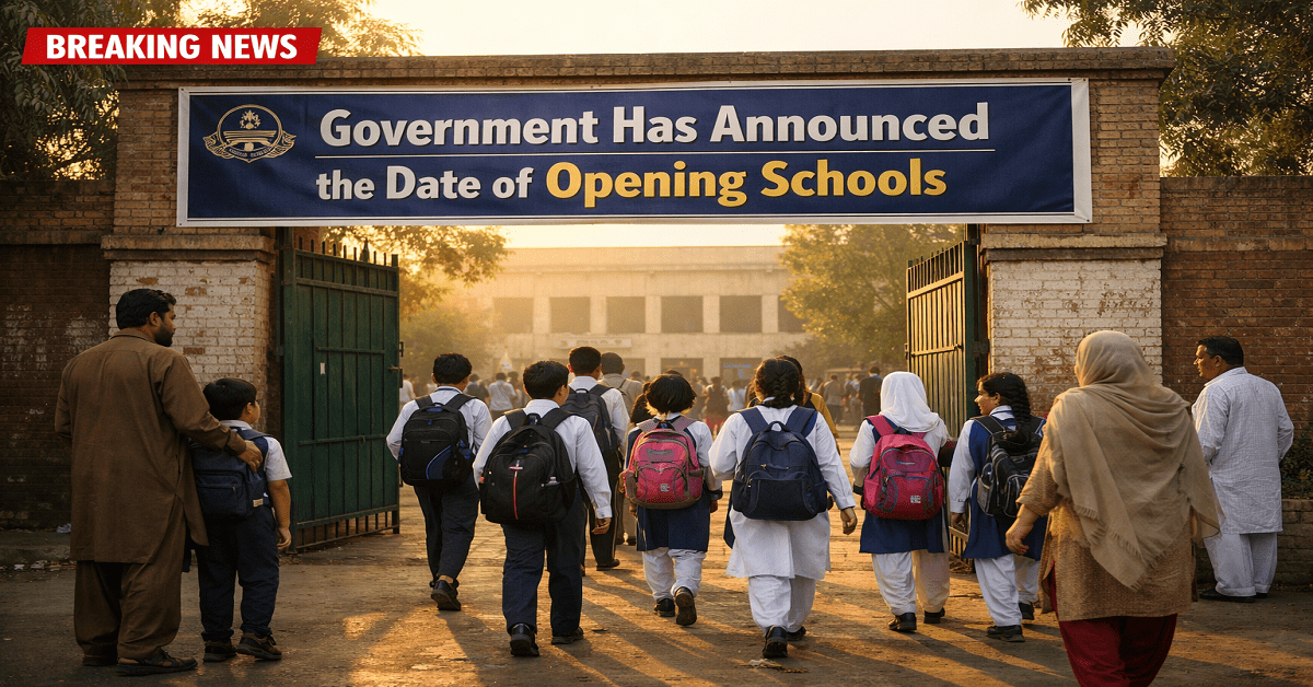 All Schools will Re-open wef 1st April 2026